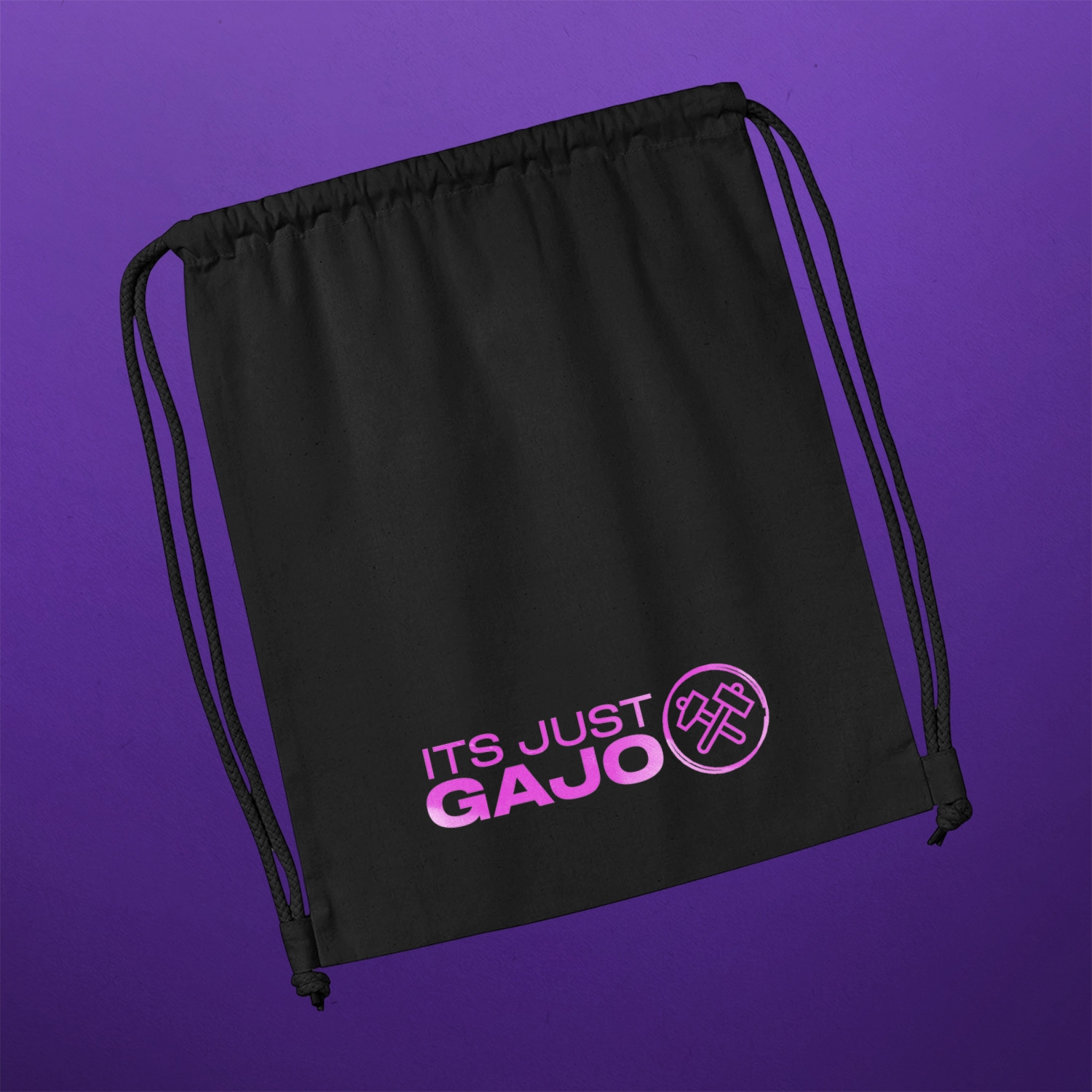 ITS_JUST_GAJO - Text Logo - Gymsack